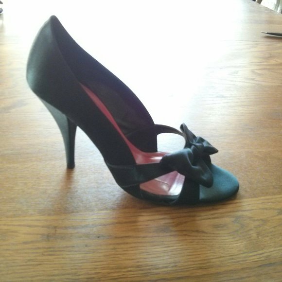 Kate Spade Satin Hera Open Toe Heels Size 8 - Picture 2 of 15